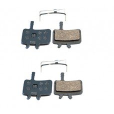 Resin Organic Semi-metal Brake Pads for AVID BB7 Juicy 3 5 7  Smooth Braking Low Noise  Long Life  Kevlar  Copper  2 Pairs - B077LJYZPR